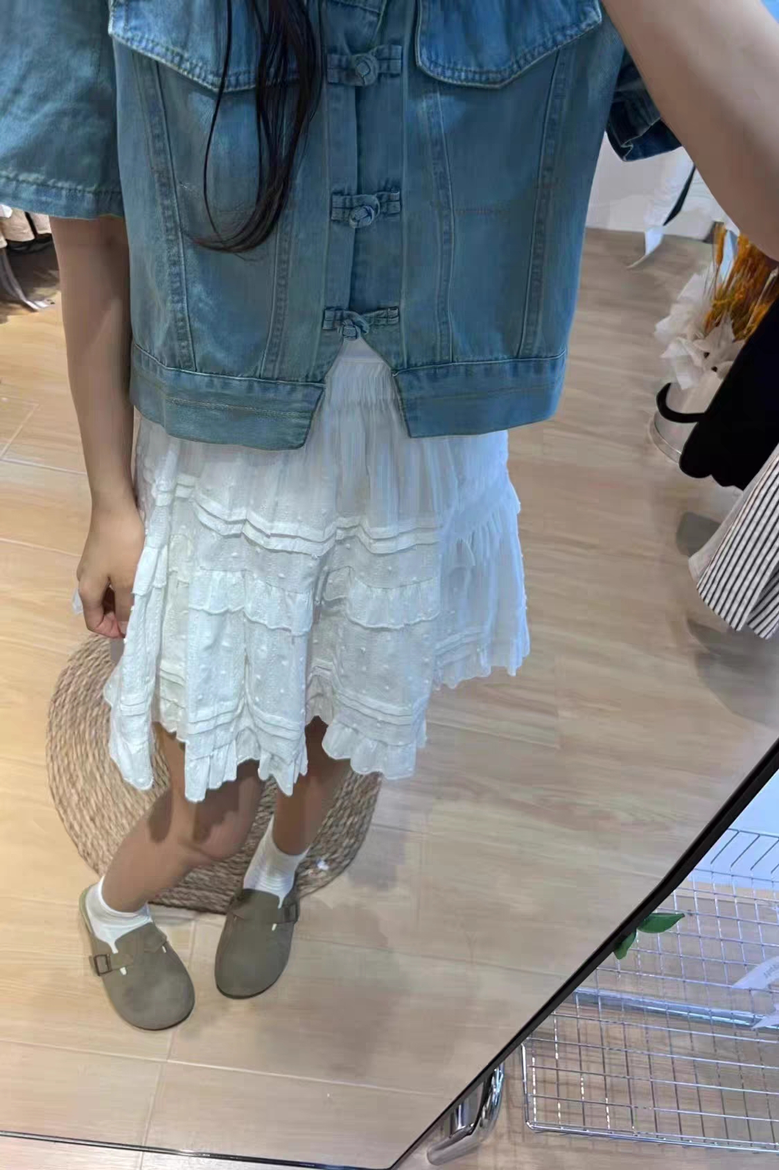 Chinese Fusion Denim T-Shirt 新中式牛仔短袖上衣*2 Colors