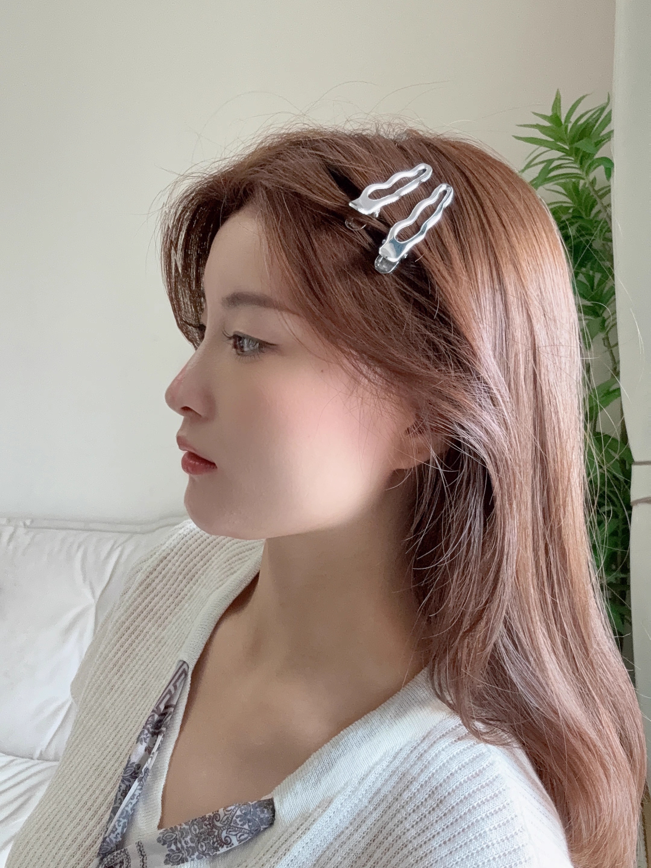 Minimal Metal Hair Clip 银色金属发夹*6 Design