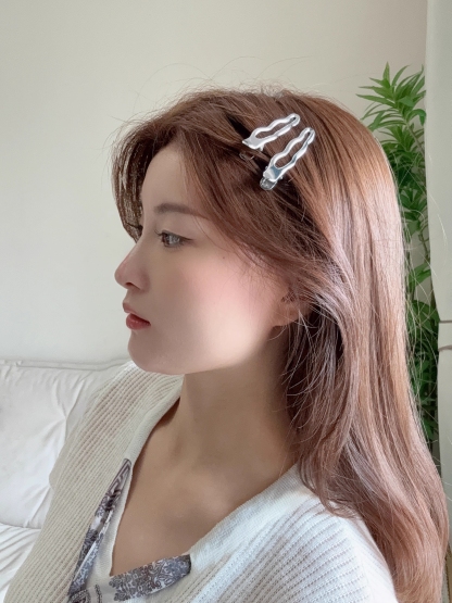 Minimal Metal Hair Clip 银色金属发夹*6 Design
