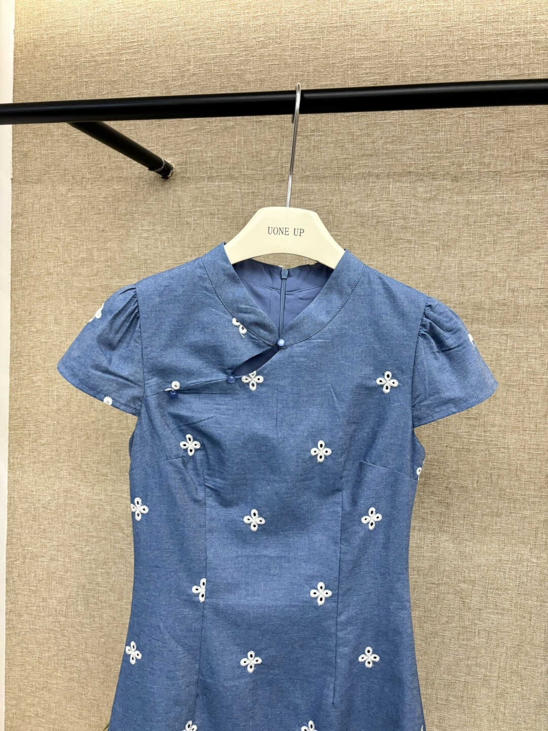 New Chinese Style Embroidered Improved Cheongsam Dress