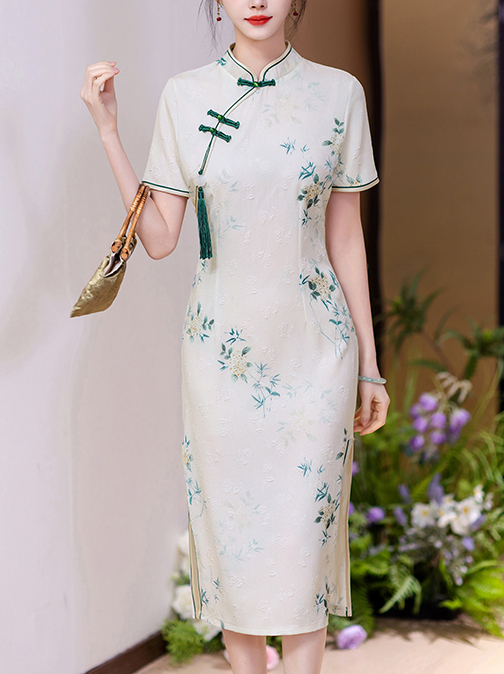 Actual Shot of New Style College Entrance Exam Cheongsam for Women, Suitable for Daily Wear, Summer New Dress