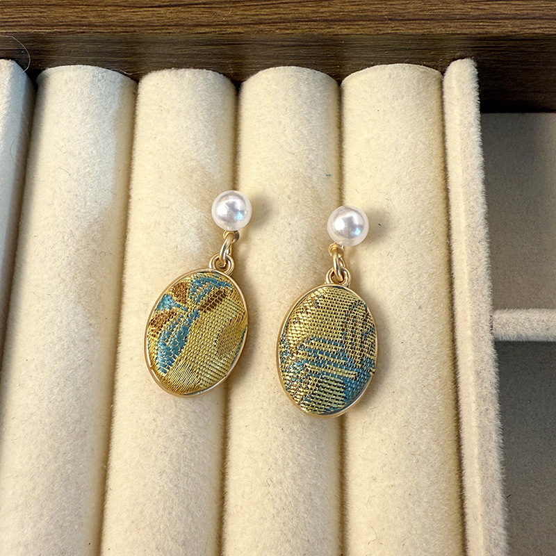 Song Brocade Statement Earrings 宋锦造型耳环* 9 Design