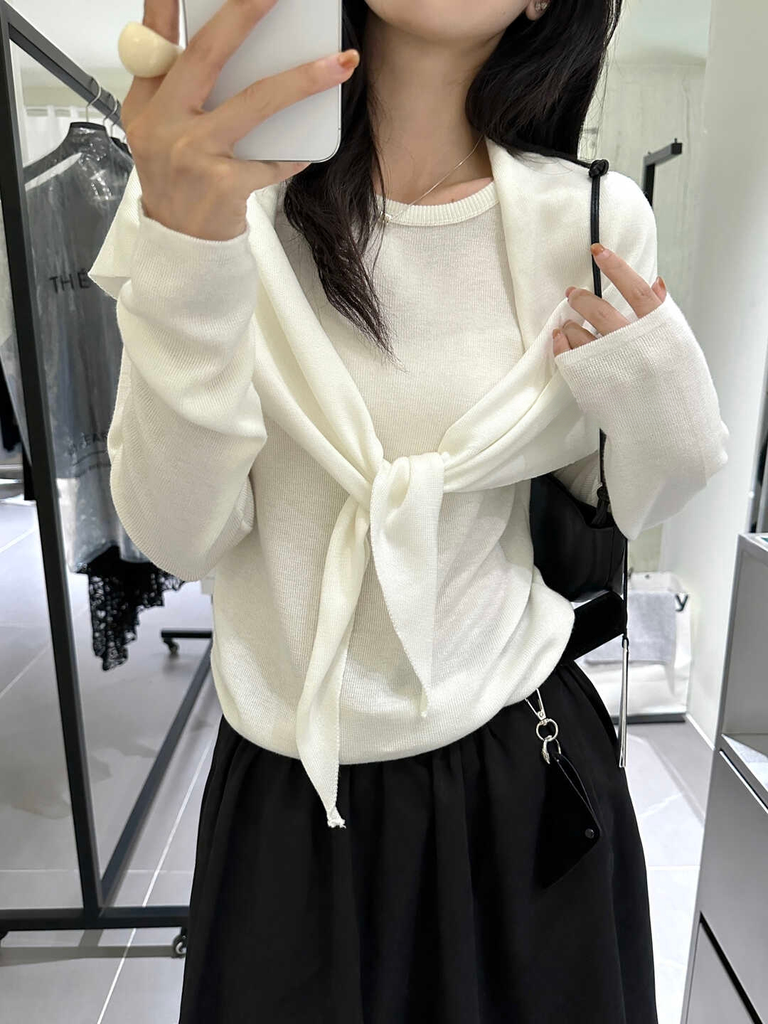  Classic Knit Top with Shawl 气质圆领针织配披肩*4 Colors