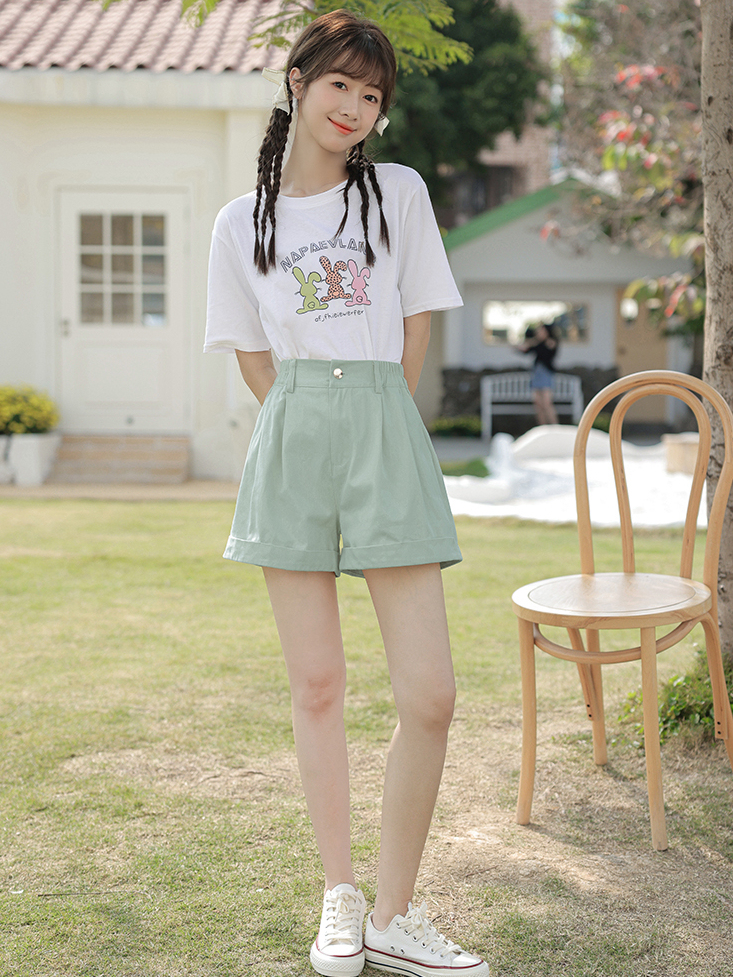 Sweet Candy Shorts 糖果色直筒短裤*4Colors