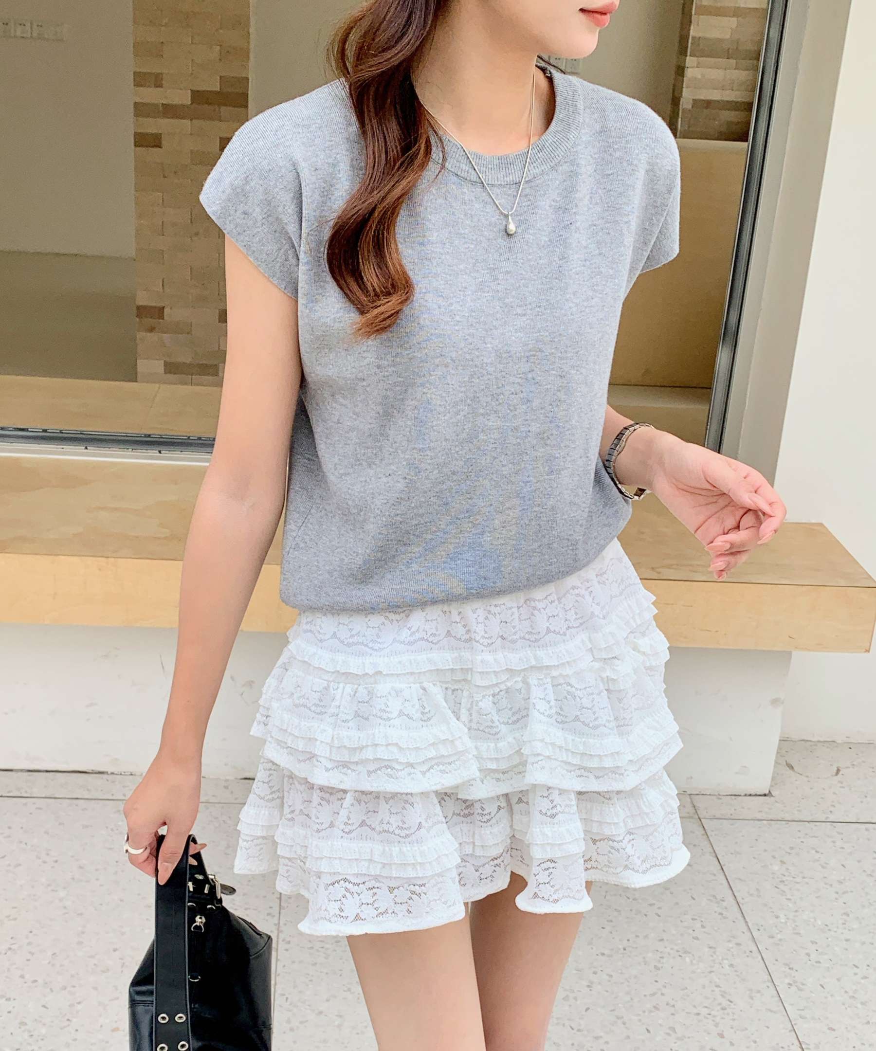 Basic Crew Neck Knit Top基础款圆领针织上衣*7 Colors