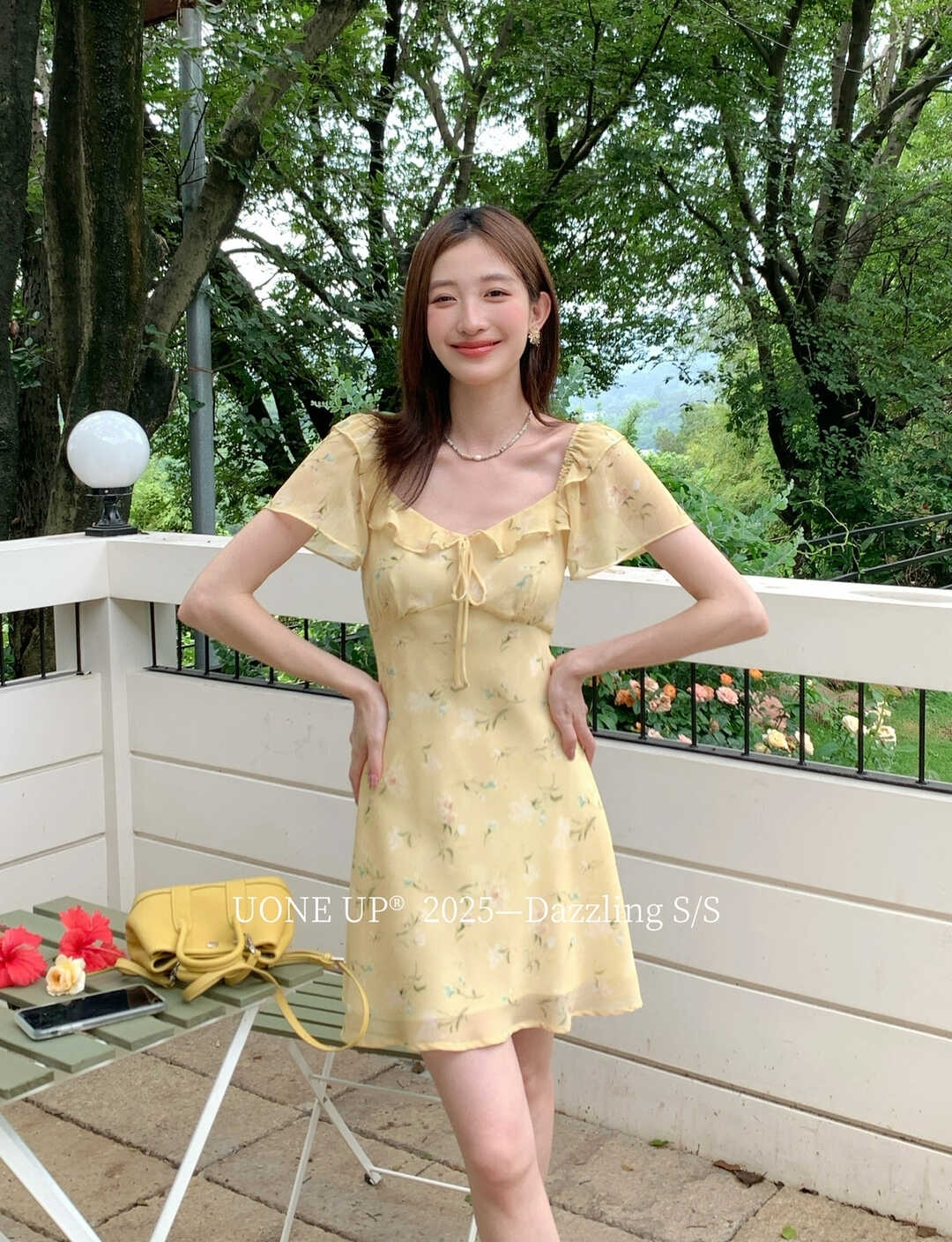 Sweet Cottage Ruffle Trim Dress 田园甜美木耳边连衣裙*2 Colors