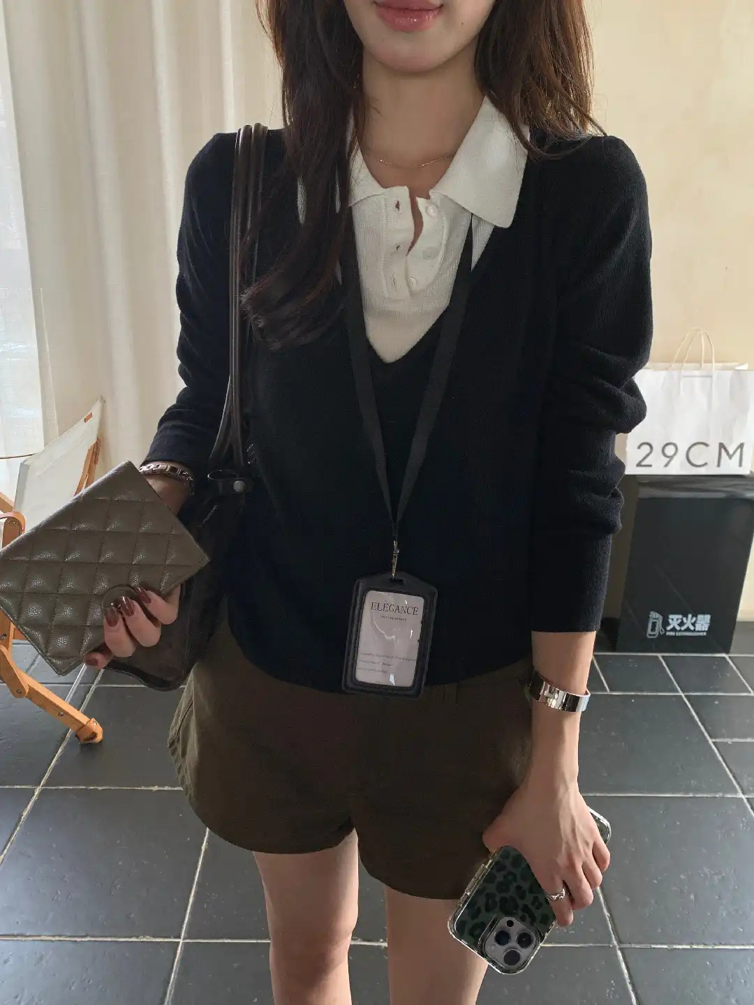 PARVÉ Contrast Collar Knit Top 高智份子！假两件老钱翻领撞色针织上衣* 3 Colors