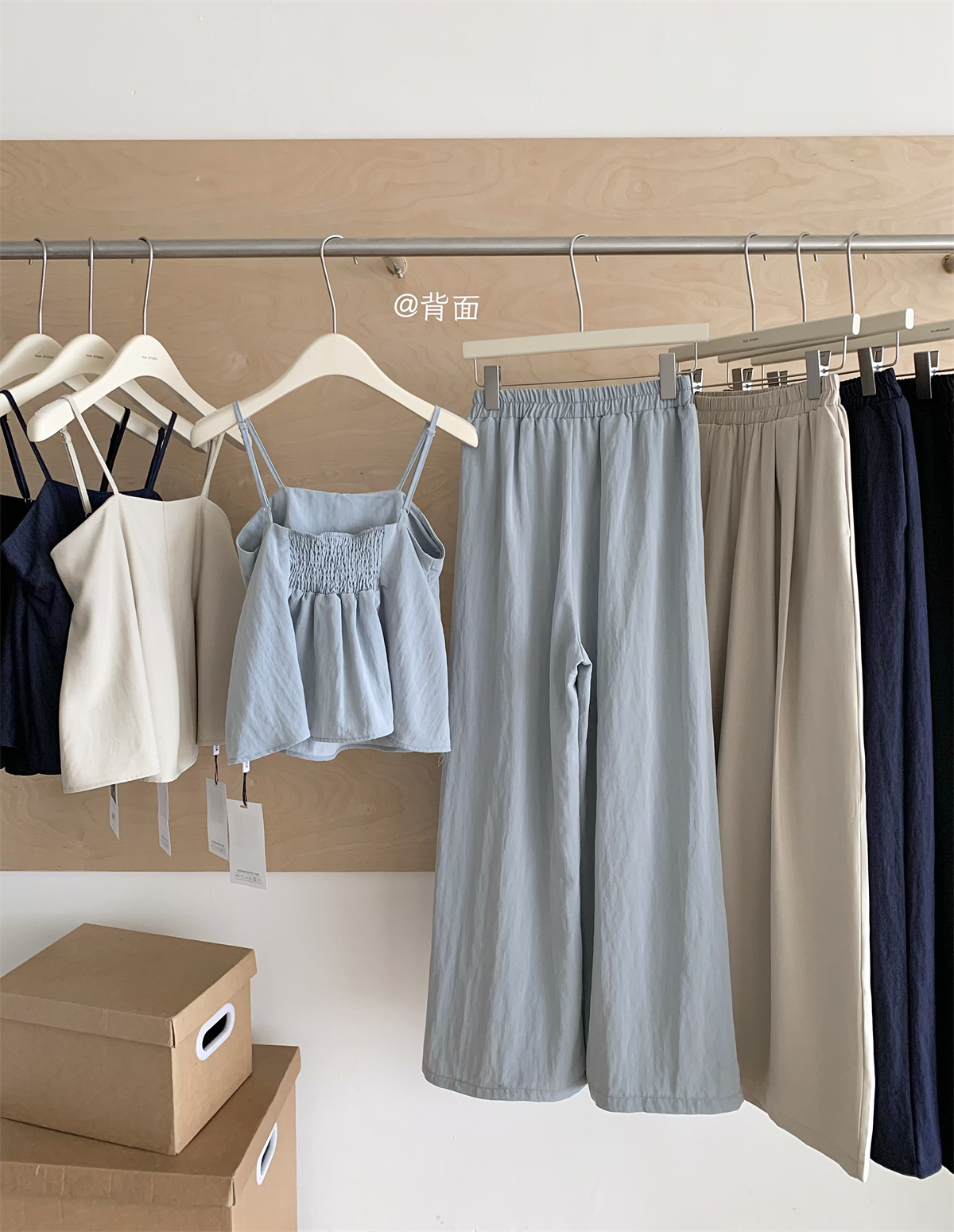 French Style Overall Dress Set Women's Summer Simplicity Temperament Cute Youth-Looking Design Sleeveless Top Wide Leg Pants Two-Piece Set