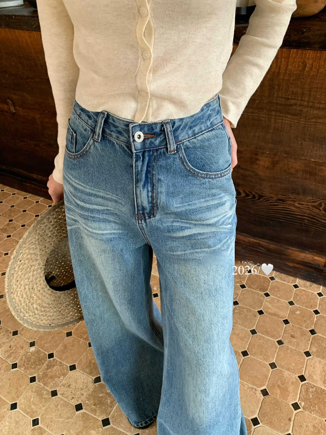 Washed Cat Scratch Casual Jeans 裤型太正 ◣洗水猫抓纹休闲牛仔裤*2 Colors