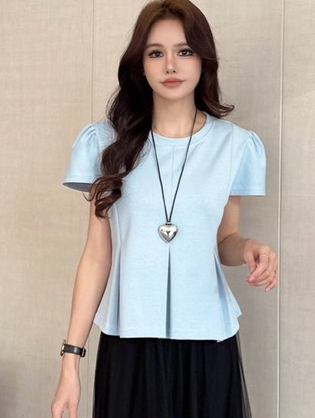 Pleated Waist Fit Top 轻甜压褶收腰上衣*6 Colors