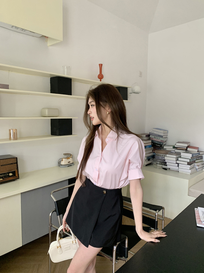  Elara Short Sleeve Top 百搭短袖小衬衫*2Colors