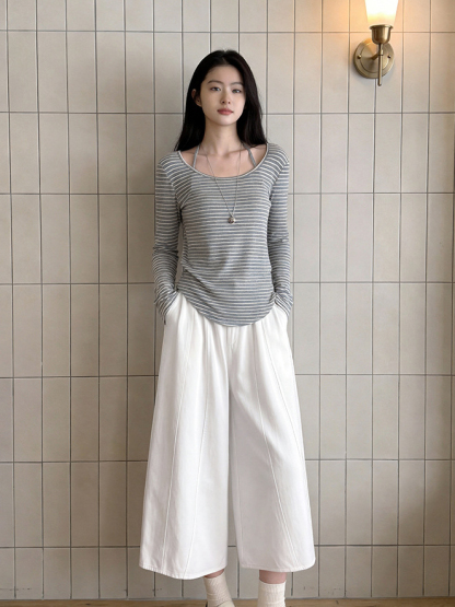 EVERYDAY Lyocell Cropped Pants 莱赛尔七分休闲裤* 3 Color