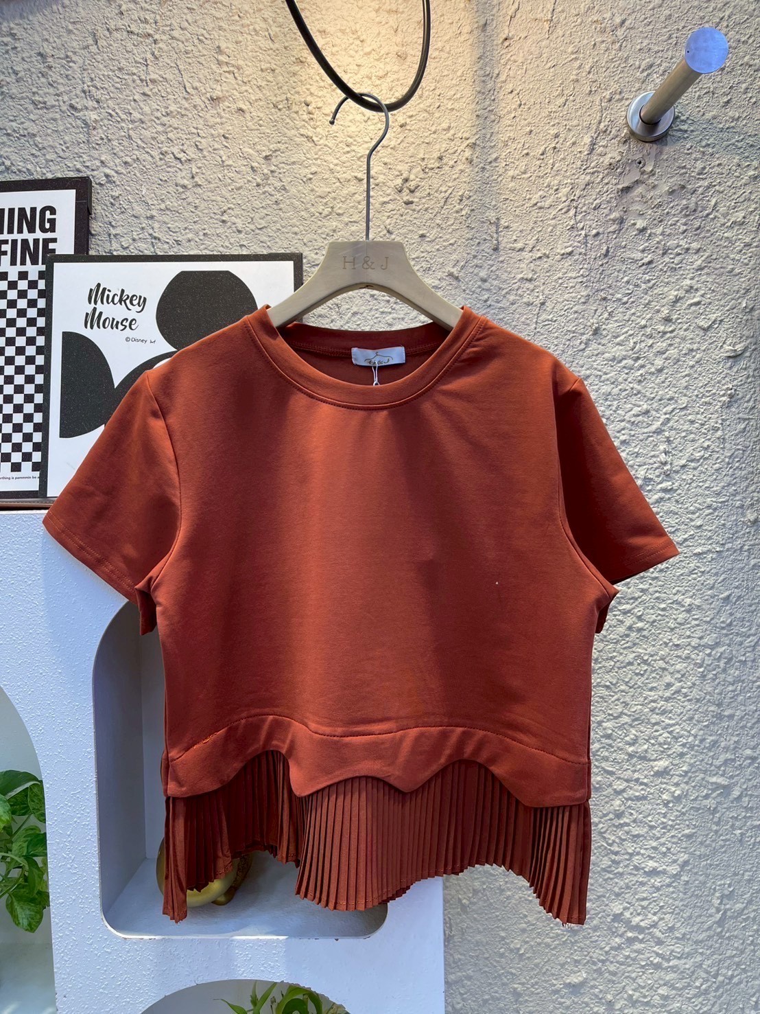 Ruffle Trim Pleated Top 木耳边百褶上衣*4 Colors