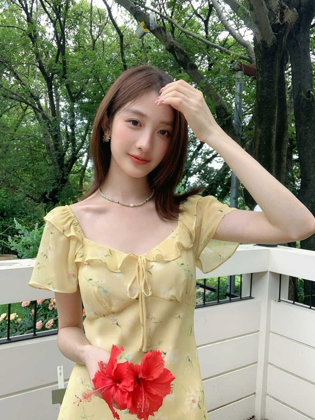 Sweet Cottage Ruffle Trim Dress 田园甜美木耳边连衣裙*2 Colors