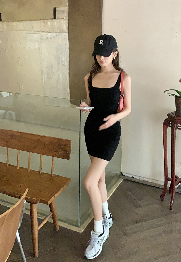Hot Girl Wrap Dress 纯欲辣妹遮副乳连衣裙*2Colors