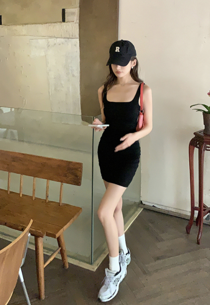 Hot Girl Wrap Dress 纯欲辣妹遮副乳连衣裙*2Colors