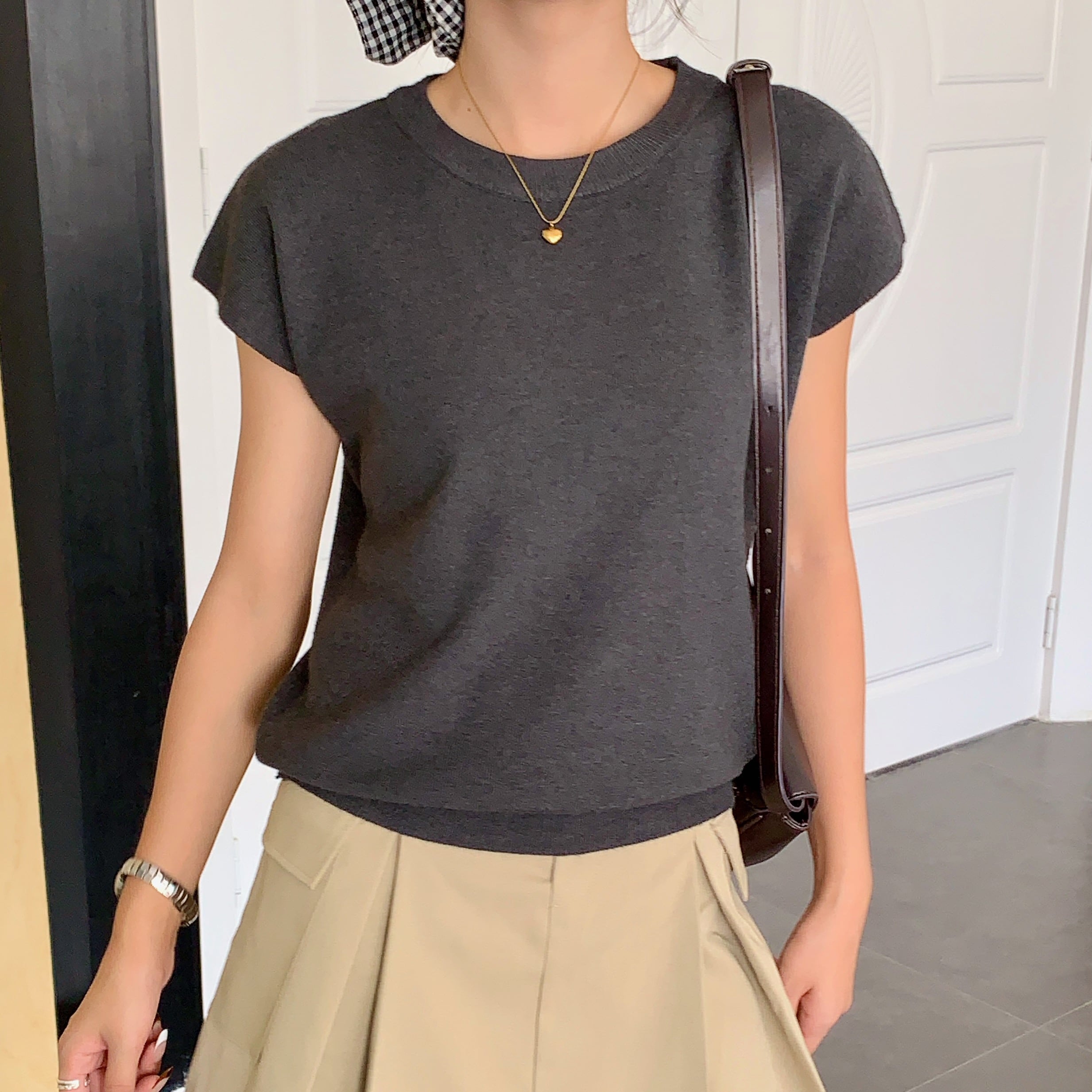 Basic Crew Neck Knit Top基础款圆领针织上衣*7 Colors