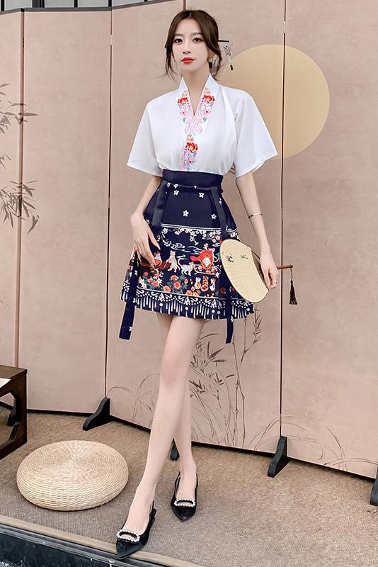 5937 Short Horse-face skirt Set 短款马面裙套装