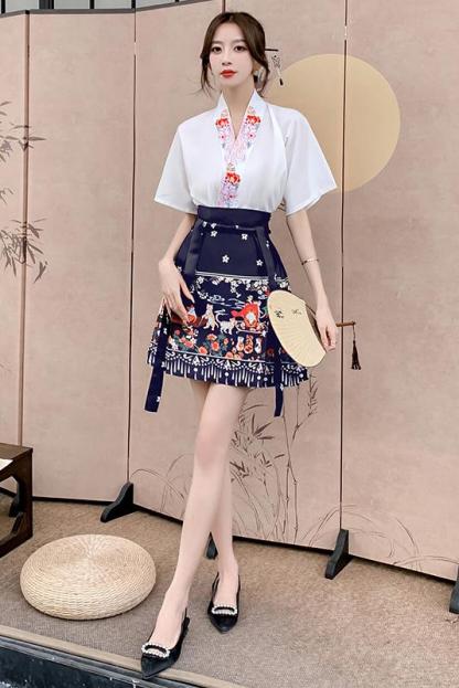 5937 Short Horse-face skirt Set 短款马面裙套装