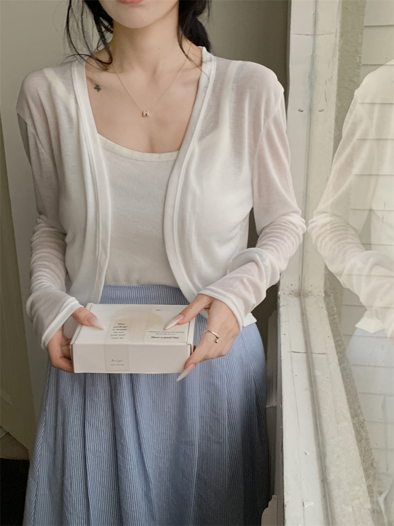 Grace Thin Knit Cardigan 薄款防晒开衫*5Colors