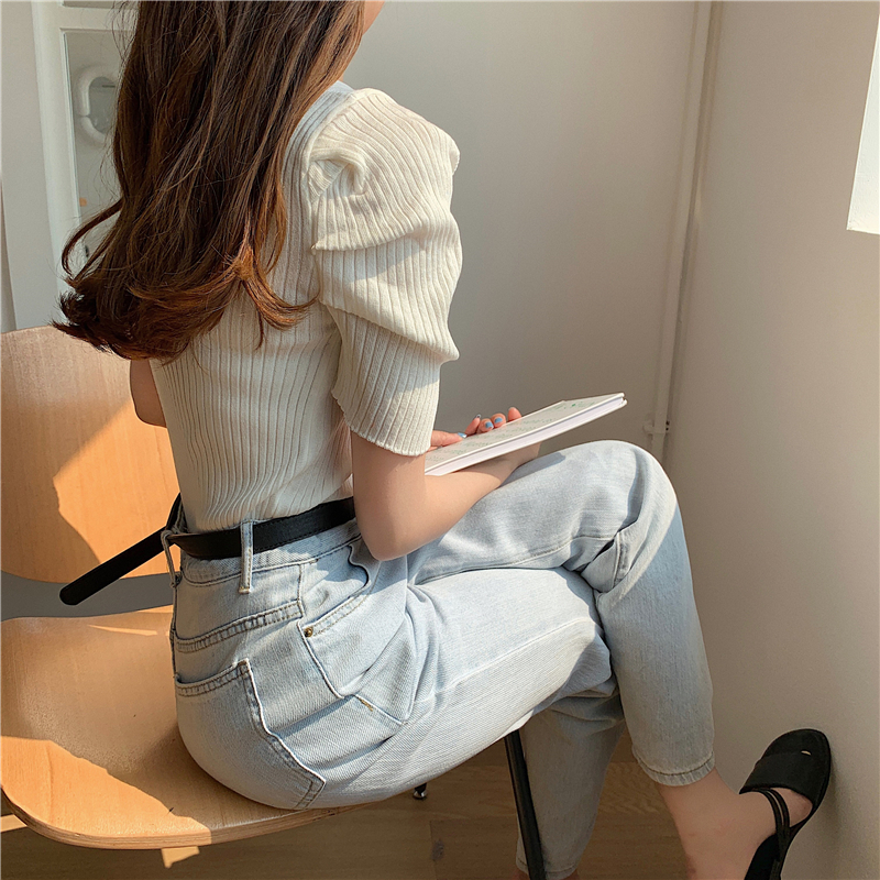 Stella Puff Sleeve Top 心机方领泡泡袖上衣*5Colors