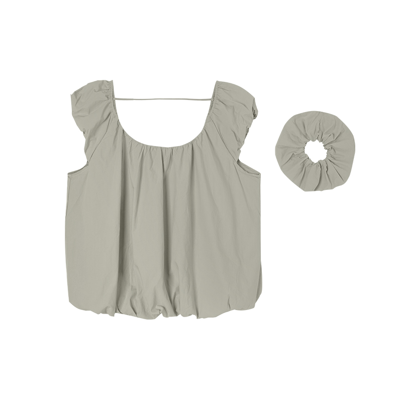 Puff Hem Tank Top 花苞休闲百搭背心*2 Colors