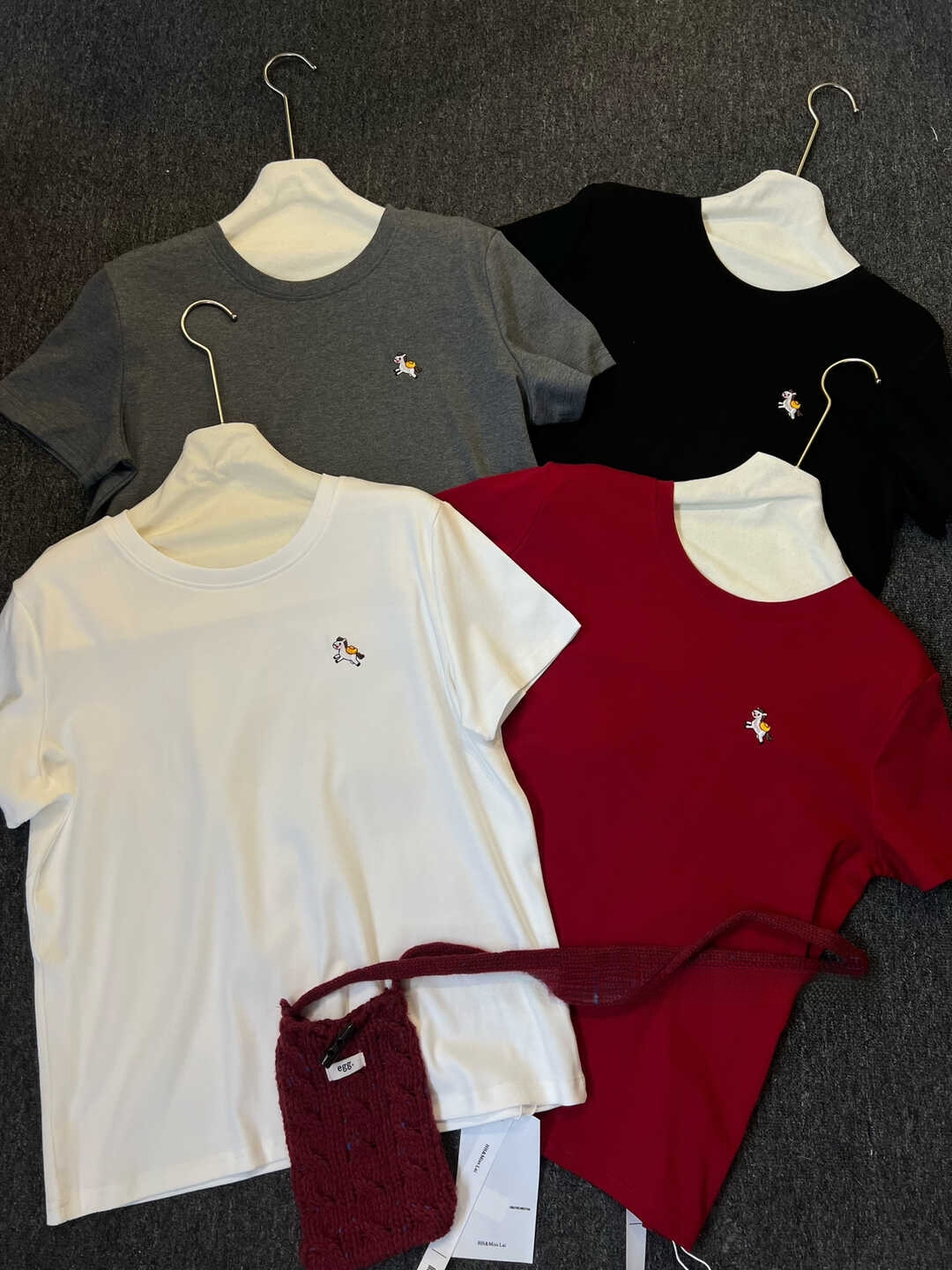 Get Rich Soon Embroidered T-Shirt 马上有钱刺绣T恤*4Colors