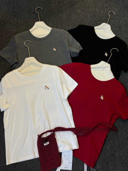 Get Rich Soon Embroidered T-Shirt 马上有钱刺绣T恤*4Colors