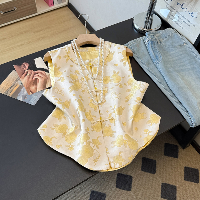 LUMEA Satin Rose Vest 缎面蔷薇马甲#051 * 2 Colors