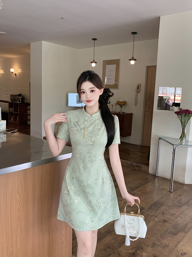 New Chinese Style Cheongsam 新中式旗袍裙
