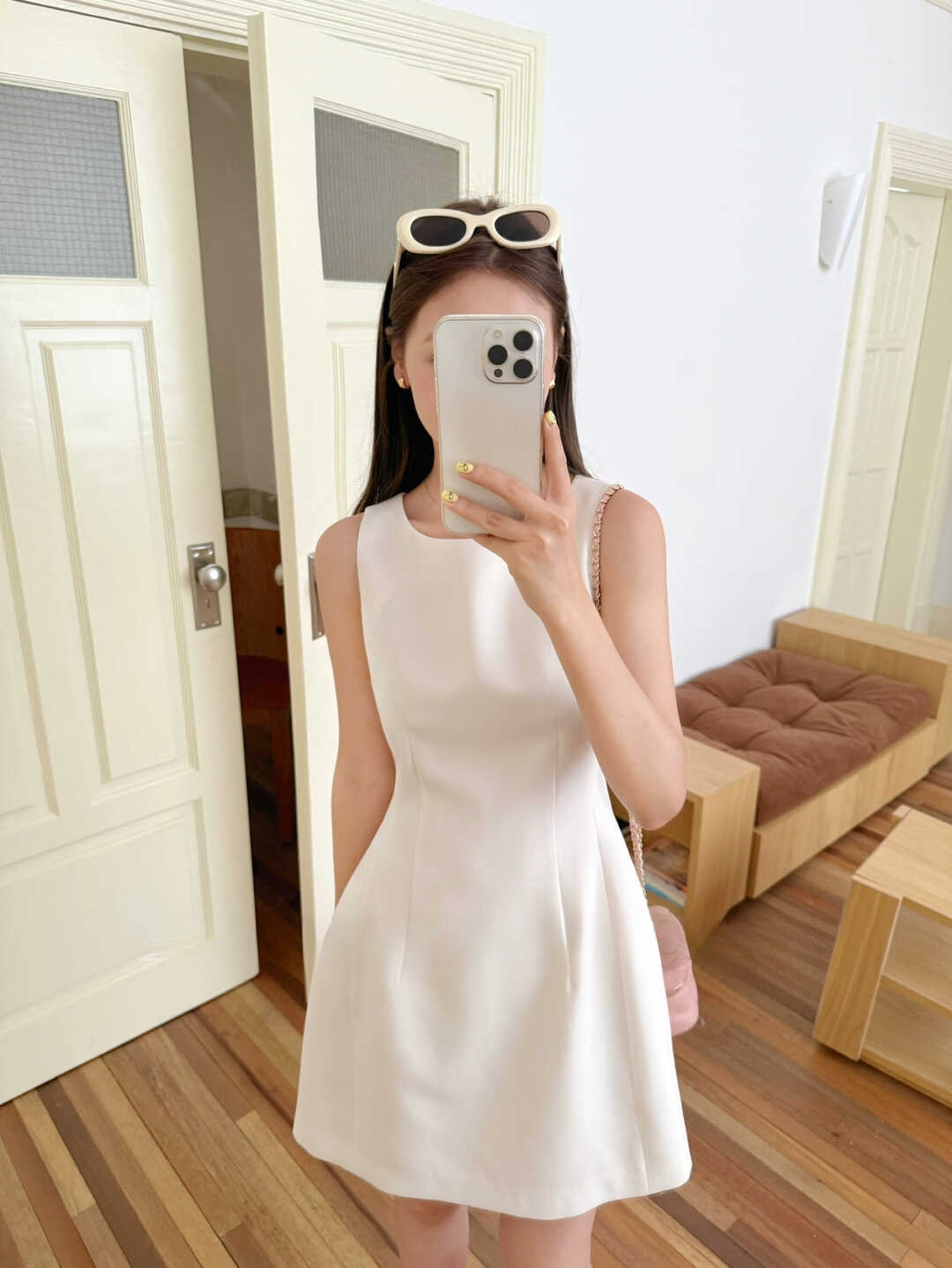 Avenna Round Neck Waist Dress 纯色圆领收腰连身裙*7 Colors