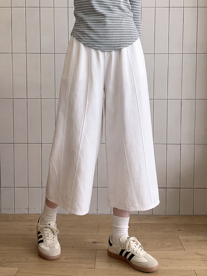 EVERYDAY Lyocell Cropped Pants 莱赛尔七分休闲裤* 3 Color