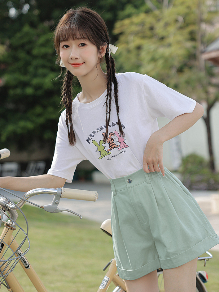 Sweet Candy Shorts 糖果色直筒短裤*4Colors