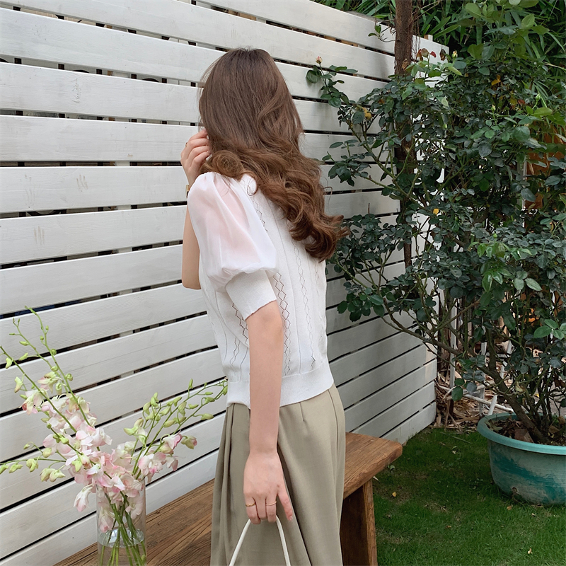 Classic Knit Top 小香风镂空针织上衣*4Colors