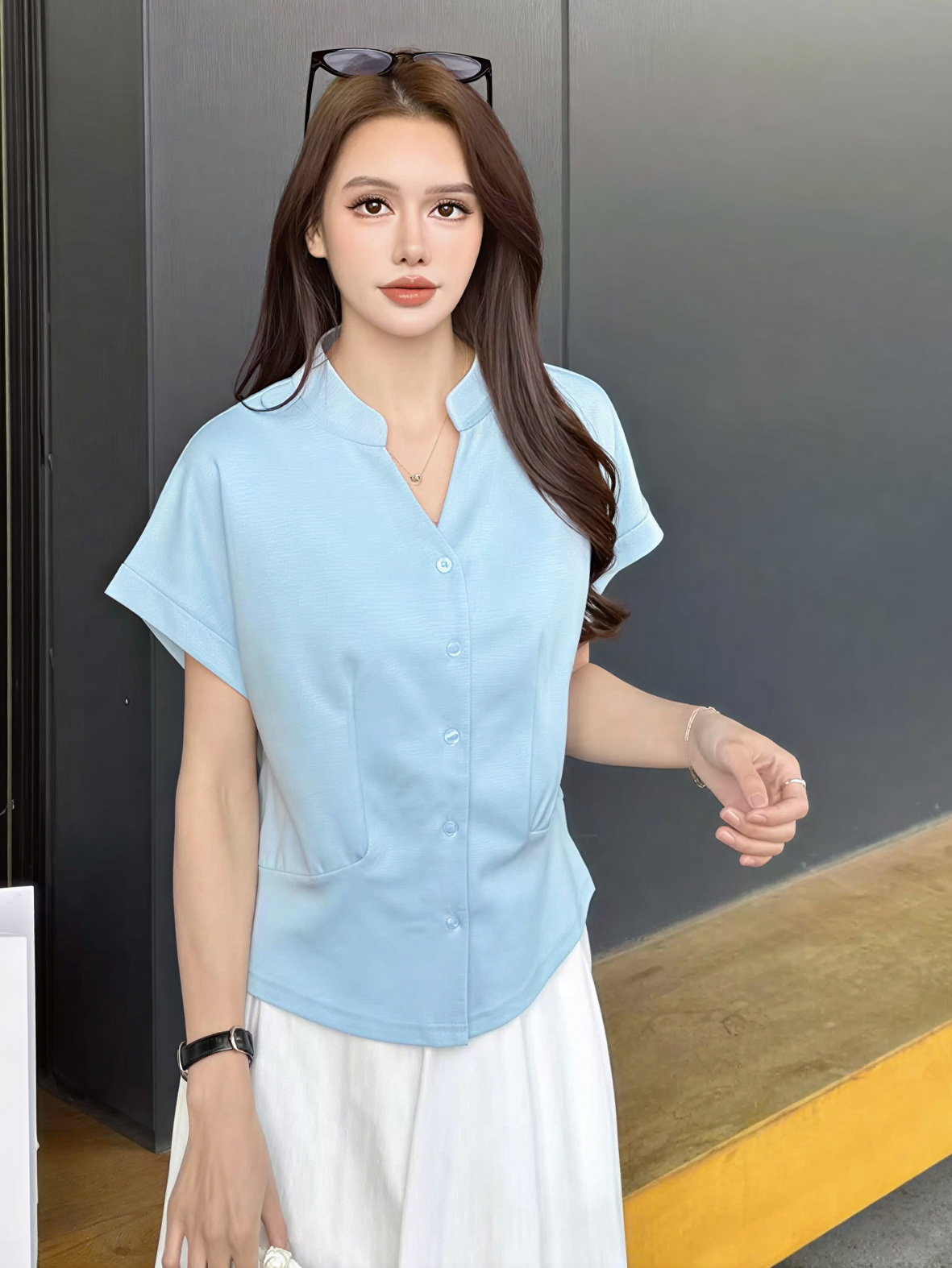 Classic Stand Collar Shirt 老钱风立领衬衫*5 Colors