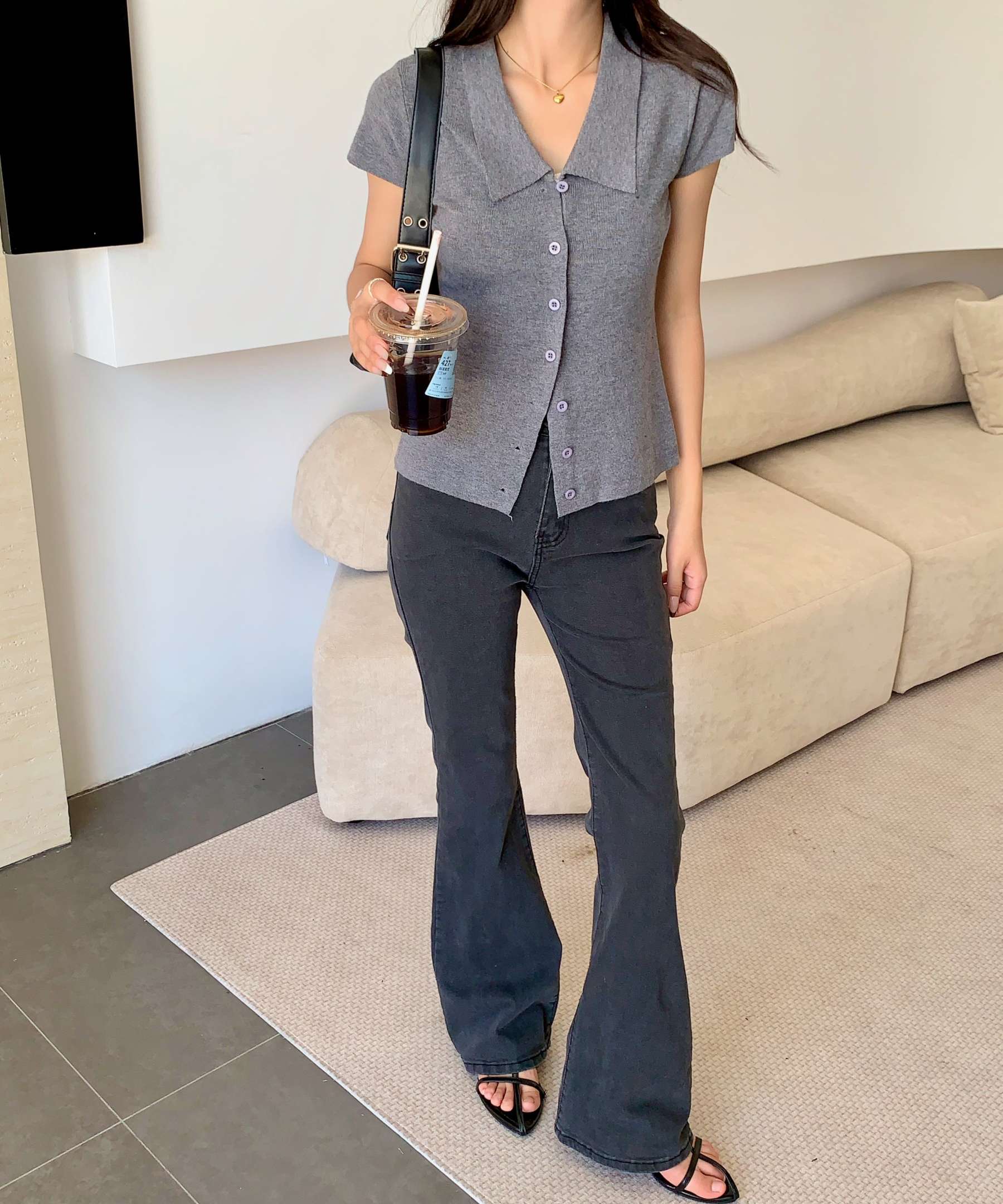 Classic Collared Button-Up Knit 翻领针织开衫*3 Colors