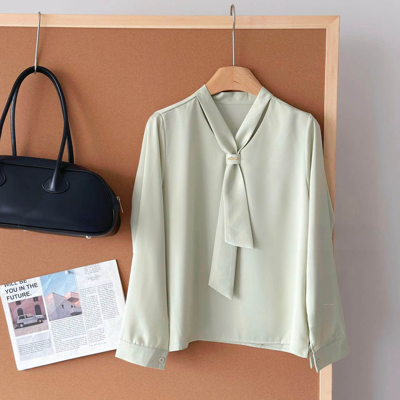 PARVÉ Scarf Tie Blouse 飘带轻奢衬衫*5 Colors
