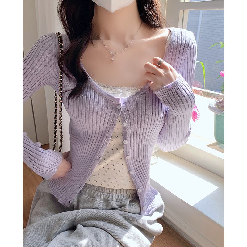 Cozy Short Knit Cardigan 温柔风短款针织开衫*4 Colors