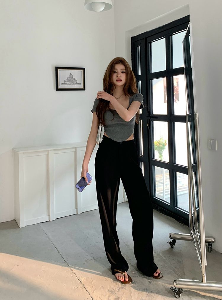 JU直筒休闲裤* 2 Colors