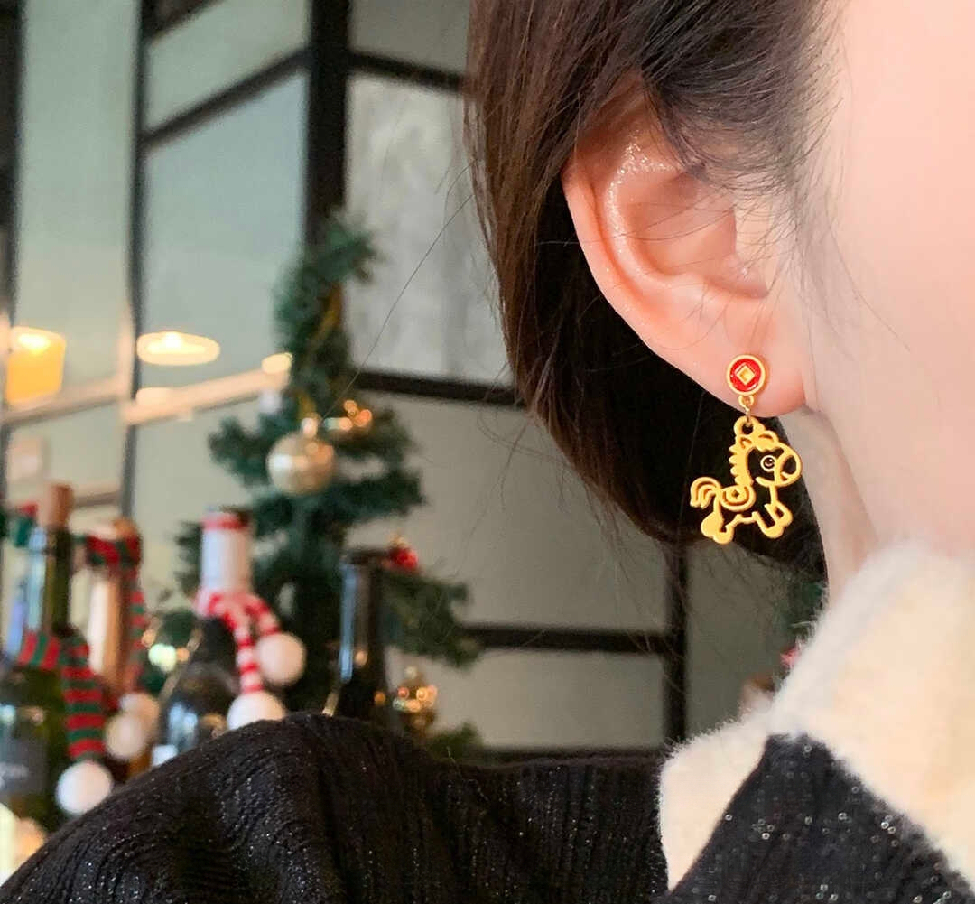 Hollow Pony Earrings 镂空小马耳环*2 Colors