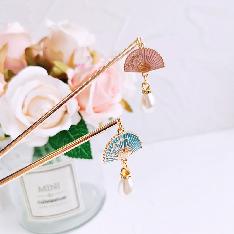 扇子步摇发簪*3 Colors