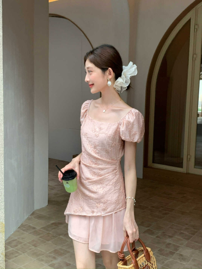 Exquisite Thousand Gold One-Piece Dress