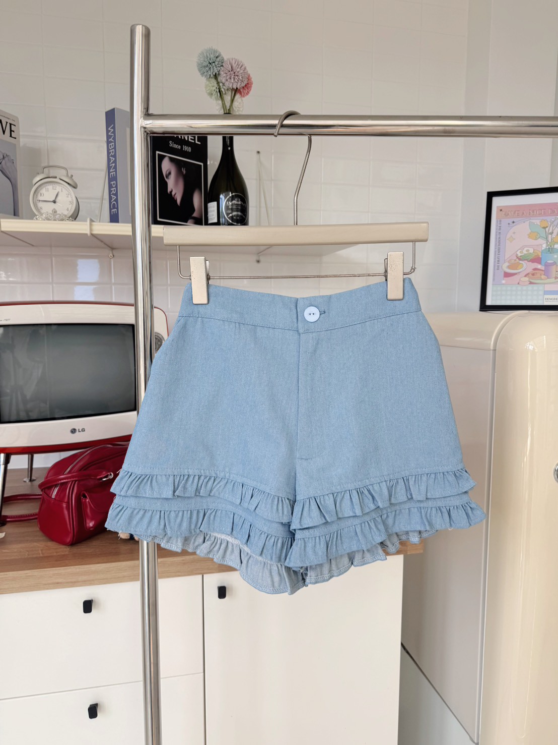 RINA Layered Ruffle Shorts 双层荷叶边短裤*4 Colors