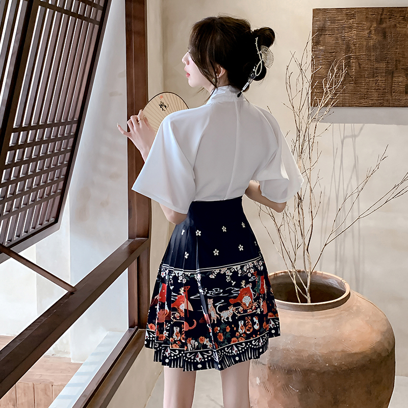 5937 Short Horse-face skirt Set 短款马面裙套装