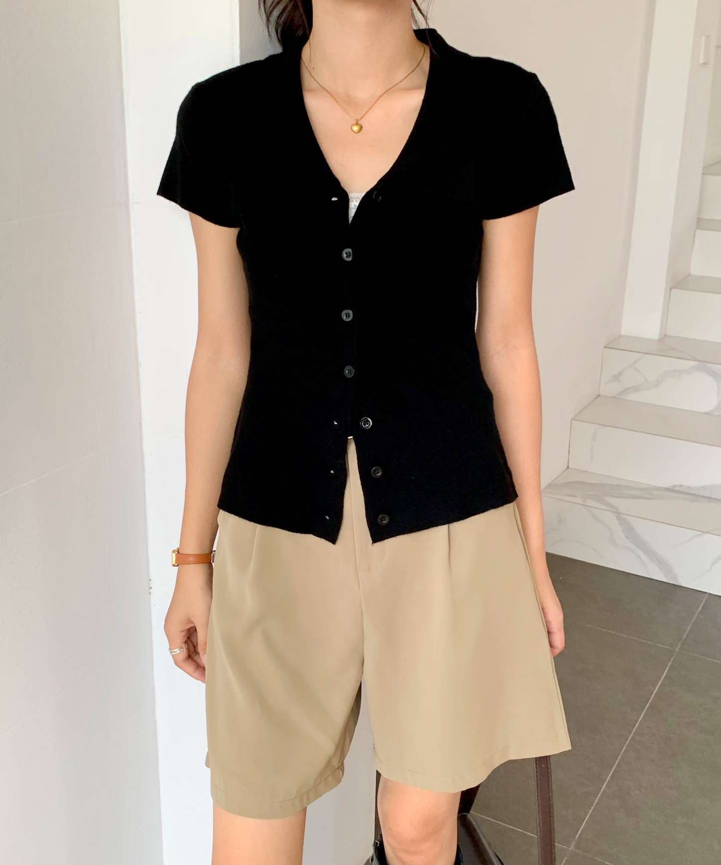 Classic Collared Button-Up Knit 翻领针织开衫*3 Colors