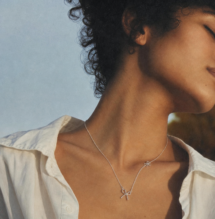 Minimal Bow Necklace 简约蝴蝶结项链