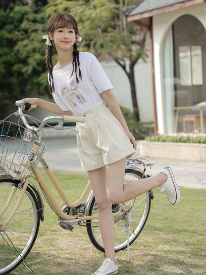 Sweet Candy Shorts 糖果色直筒短裤*4Colors