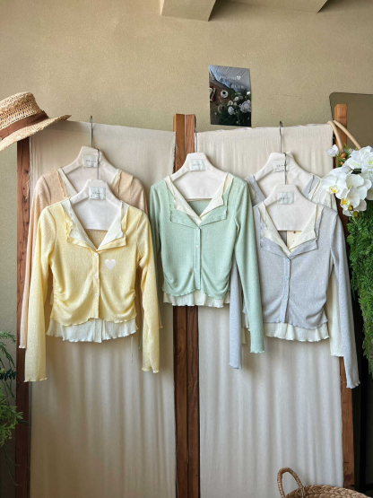 Korean Style Colorblock Faux Two-Piece Casual Top 韩系百搭撞色假两件休闲上衣*6 Colors