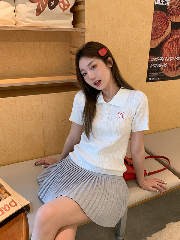 Bow-Knot Knit Top 蝴蝶结针织上衣