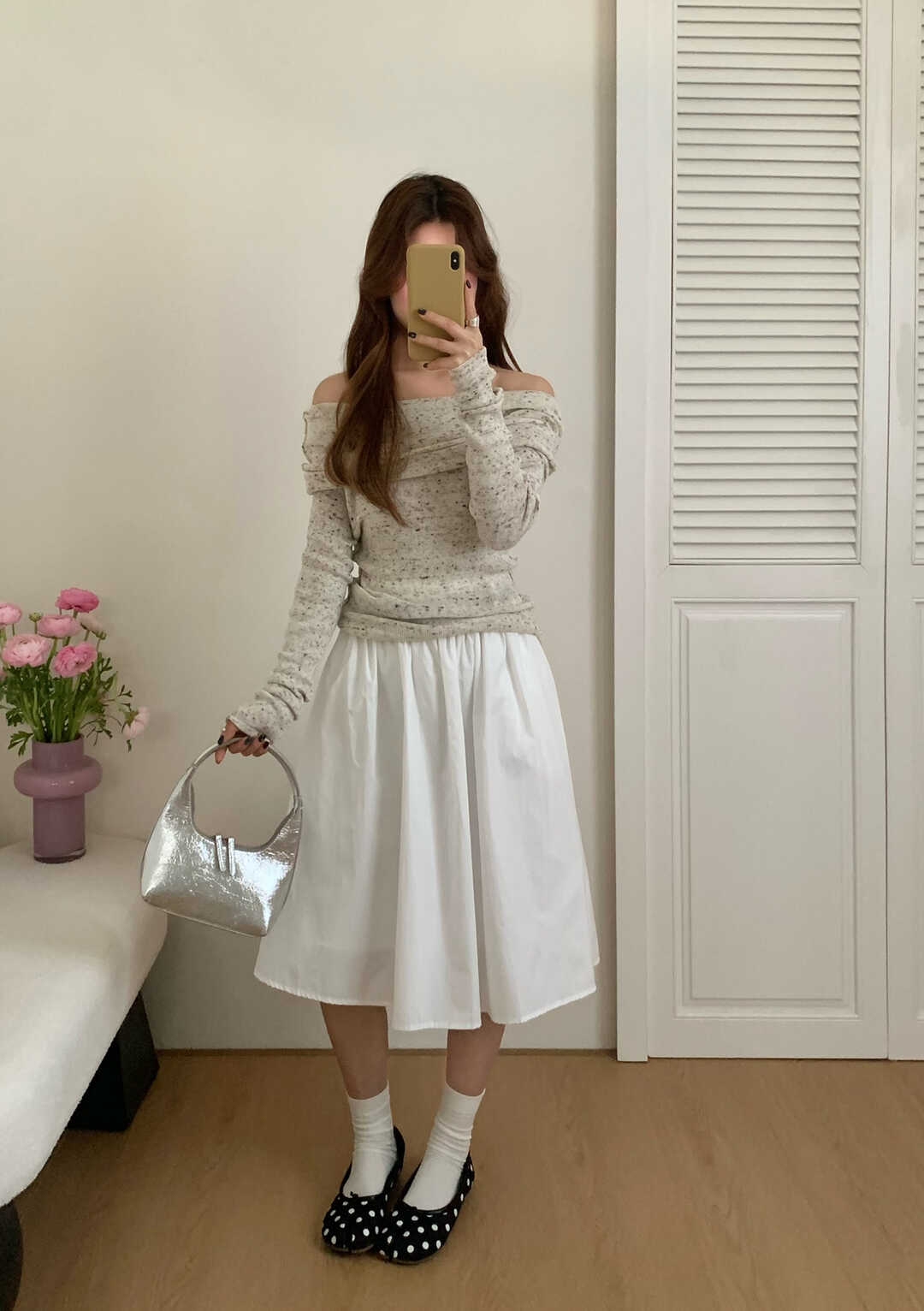 复古小众设计高腰大摆A字伞裙半身裙*6 Colors 配腰带~